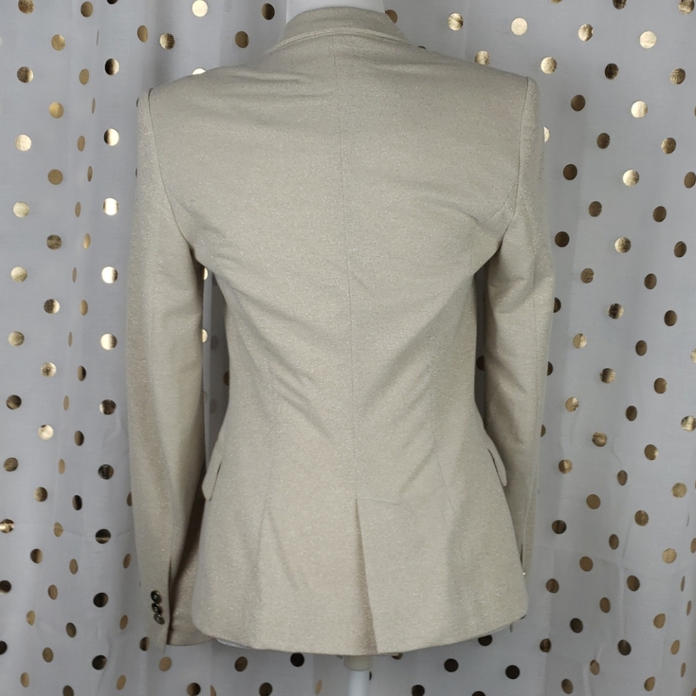 Zara Basic Single Breasted Gold Blazer - image 7